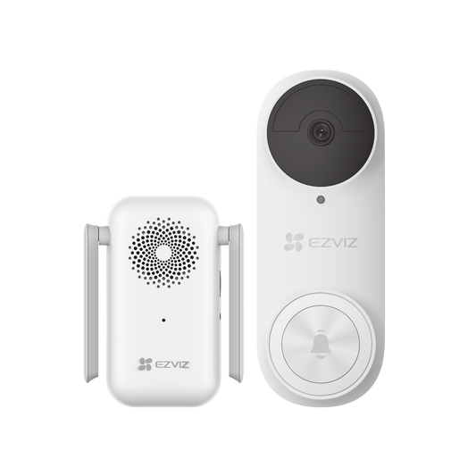 Timbre con Cámara Wi-Fi (Doorbell) de Batería Recargable / Libre de Cables / Uso Exterior Con Protección (IP65) / Cámara 3 Megapíxel / Llamada a la App / Incluye Timbre Para Interior Con Timbres Seleccionables / Ranura